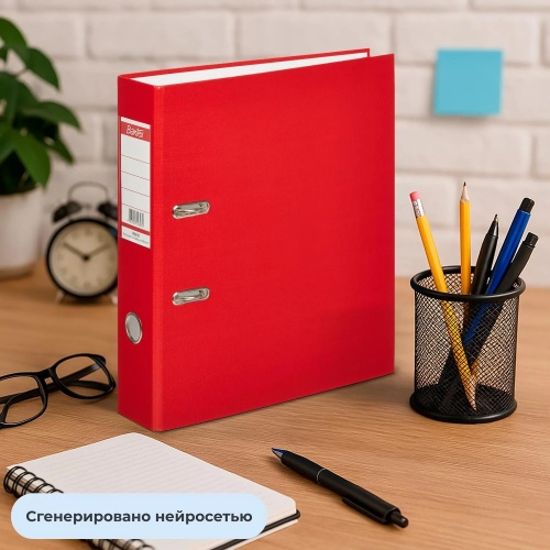 Папка-регистратор Bantex (Attache Selection) Economy 70 мм красная бумвинил/бумага