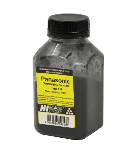 Тонер Panasonic KX-FL503/MB1500, Тип 1.0, Bk, 100 г, Hi-Black тонер panasonic kx-fl503/mb1500, тип 1.0, bk, 100 г, hi-black
