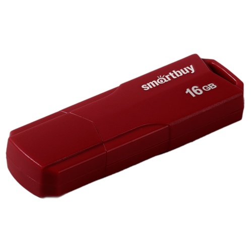 Память USB Flash 16 GB Smartbuy "Clue" USB 2.0 Flash Drive, бордовый