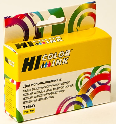 Картридж Hi-Black (HB-T1294) для Epson Stylus SX230/235W/SX420W/SX425W/BX305F, Y Картридж Hi-Black (HB-T1294) для Epson Stylus SX230/235W/SX420W/SX425W/BX305F, Y