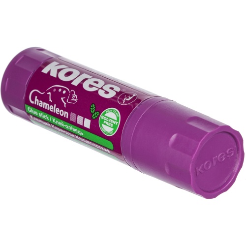 Клей-карандаш 15г KORES Chameleon (исчезающий цвет) 16511