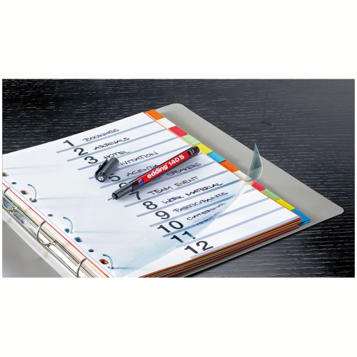 Маркер перманентный для глянцевых поверхностей Edding "140 S" черный, игольчатый, 0,3мм