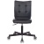 Кресло оператора Бюрократ CH-330M/BLACK, ML, экокожа черный, без подлокотников, регулировка высота с