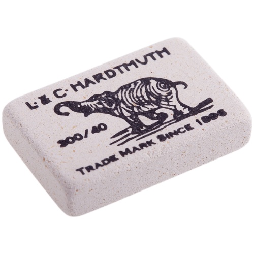 Ластик Koh-I-Noor "Elephant" 300/40, прямоугольный, натуральный каучук, 35,5*23*8мм, ч/б Ластик Koh-I-Noor "Elephant" 300/40, прямоугольный, натуральный каучук, 35,5*23*8мм, ч/б