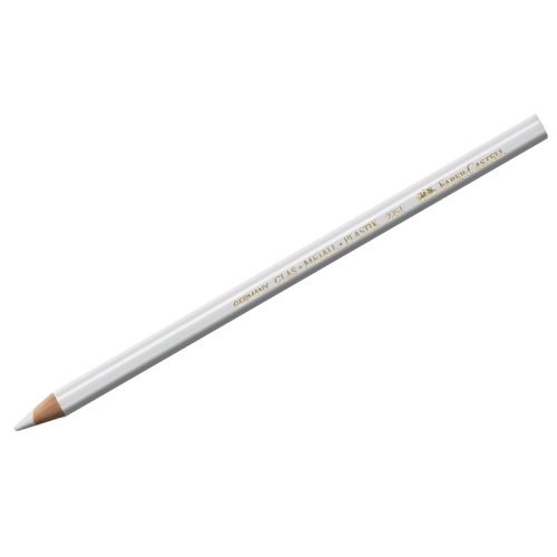 Карандаш перманентный д/письма по стеклу, фарфору Faber-Castell, белый, 115901