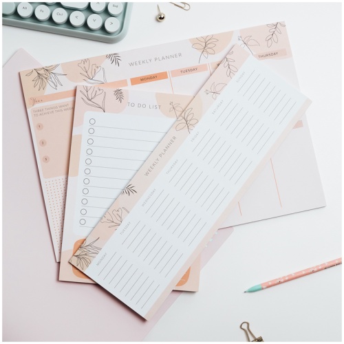 Блок для записей (To Do list) MESHU 14,8*21,0см (А5), 50л., "Terracotta", на склейке