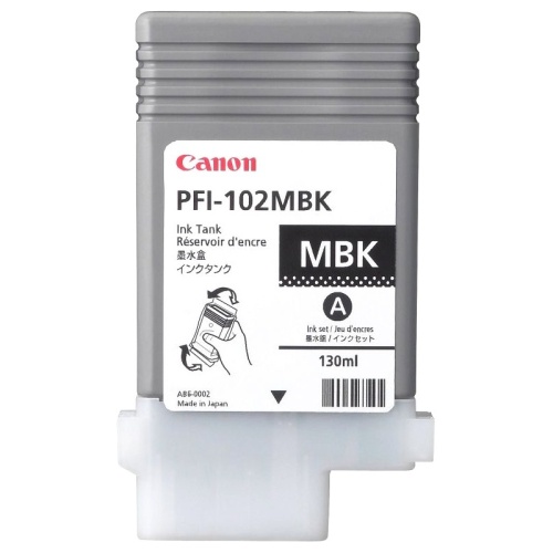 Картридж Canon PFI-102MBK iPF500/ iPF600/iPF610/iPF700, 130мл (O) Matte Black Картридж Canon PFI-102MBK iPF500/ iPF600/iPF610/iPF700, 130мл (O) Matte Black