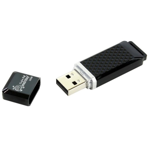 Память USB Flash 32 GB Smartbuy "Quartz" USB 2.0 Flash Drive, черный Память USB Flash 32 GB Smartbuy "Quartz" USB 2.0 Flash Drive, черный