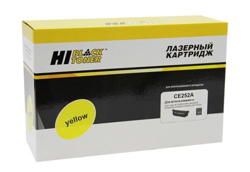 Картридж HP (CE252A) CLJ CP3525/CM3530, Восстановленный, Y, 7K Hi-Black