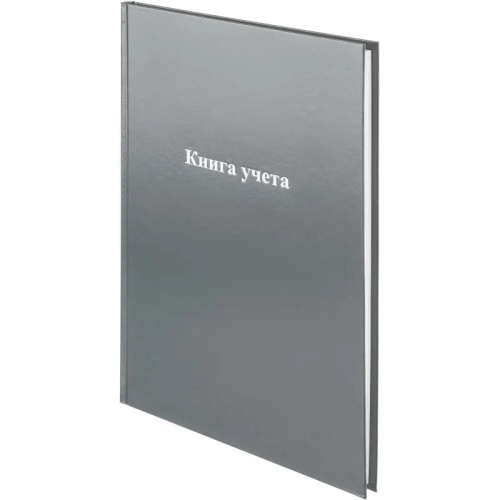 Книга учета Attache 96 листов А4 на сшивке блок офсет серая (обложка - бумвинил)