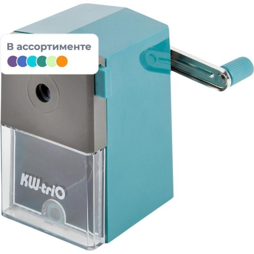 Точилка механическая, пластик, 1 отверстие, 60*90 мм, KW-trio