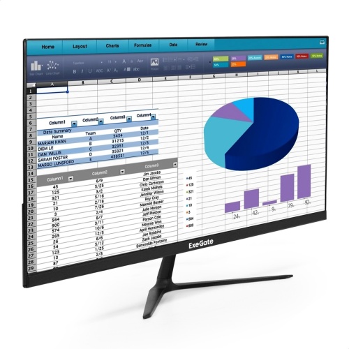 Монитор 22" ExeGate ProSmart EV2207 VA 1920x1080, 75 Гц, 5 мс, 16:9, 250 кд/м2, 1xHDMI, 1xVGA, черны
