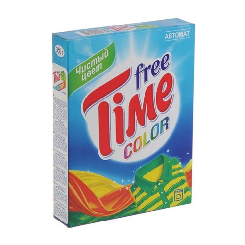 Стиральный порошок 350 г, FREE TIME Color Автомат