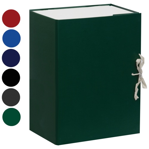 Короб архивный с завязками OfficeSpace разборный, БВ, 150мм, ассорти, клапан микрогофрокартон, до 14