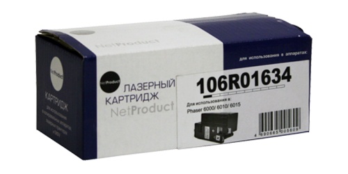 Картридж Xerox (106R01634) Phaser 6000/6010/WC6015, Bk, 2K NetProduct