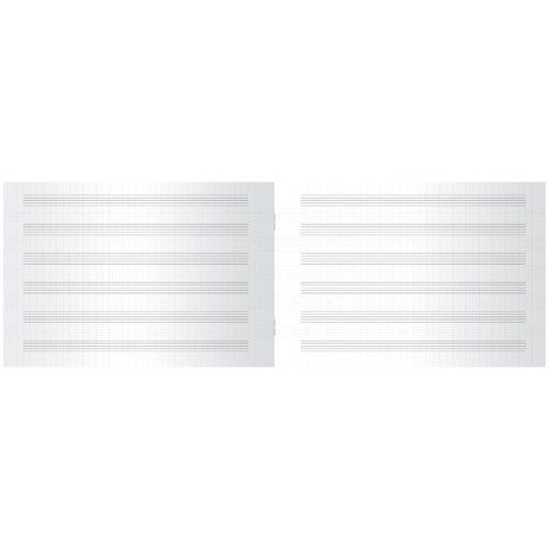 Тетрадь для нот 24л., А5, на скрепке ArtSpace (гориз.)