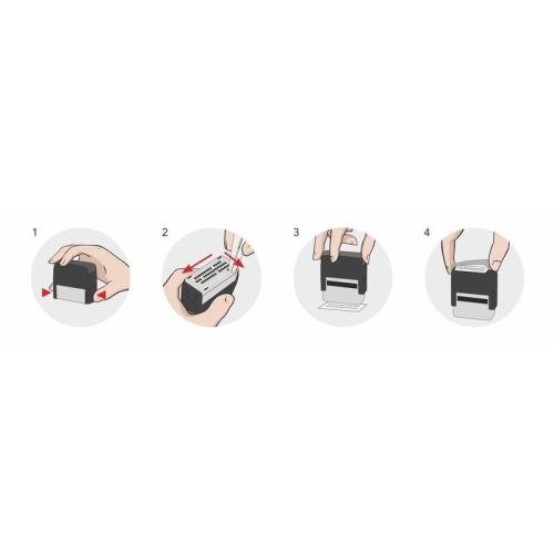 Штамп самонаборный Colop Printer 55-Set-F пластиковый 10 строк 40х60 мм