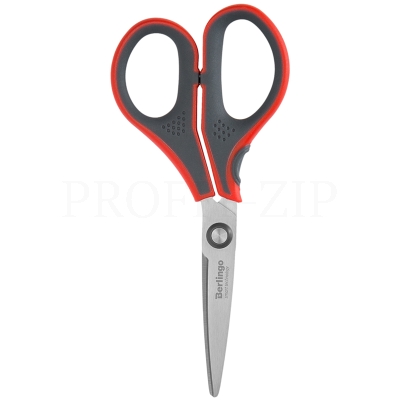 Ножницы Berlingo "Smart tech", 13см, красные