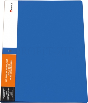 Папка с 30 вкладышами LAMARK А4, 20мм 600мкм синяя