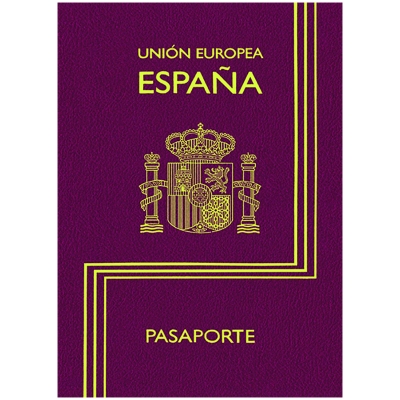 Записная книжка А6 16л. на скрепке Hatber "Паспорт-Испания", 80г/кв.м без линовки, обложка мел. карт
