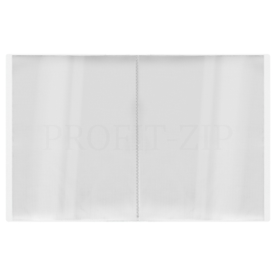 Папка с 60 вкладышами СТАММ "Кристалл" А4, 21мм, 700мкм, пластик, бесцветная