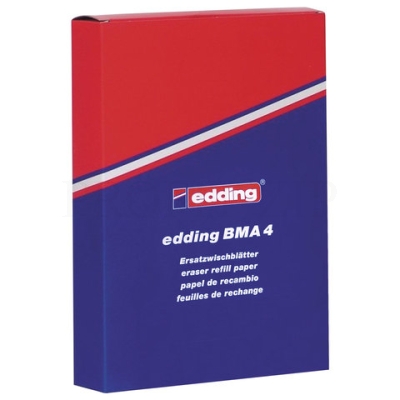 Салфетки сменные EDDING для стирателя магнитного, 70х160 мм, комплект 100 шт., E-BMA/4
