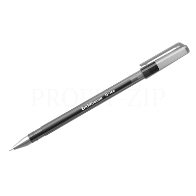 Ручка гелевая Erich Krause "G-Ice" черная, 0,5мм, игольчатый стержень
