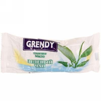 Мыло туалетное 75 г, Grendy Зеленый чай гр-88