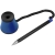 Ручка шариковая настольная OfficeSpace синяя, 0,7мм, черный корпус, синяя подставка, европодвес