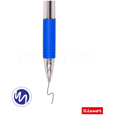 Ручка шариковая автоматическая Luxor "Sprint" синяя, 1,0мм, грип