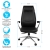 Кресло руководителя Helmi HL-E33 "Synchro Premium", экокожа черная, синхромеханизм, алюминий, до 150