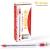 Ручка шариковая Crown "Oil Jell" красная, 0,7мм, штрих-код