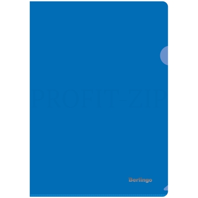 Папка-уголок Berlingo А4, 180мкм, непрозрачная, синяя