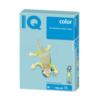 Бумага IQ "Color pale" А4, 80г/м2, 100л. (голубой)