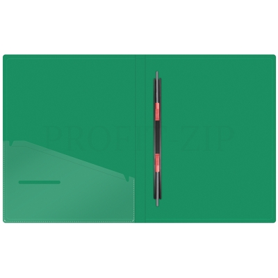 Папка с пружинным скоросшивателем Berlingo "Soft Touch", 17мм, 700мкм, зеленая, с внутр. карманом