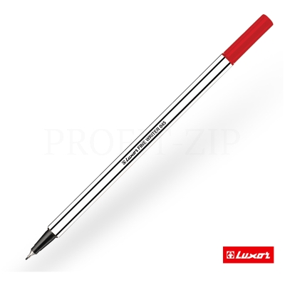 Ручка капиллярная Luxor "Fine Writer 045" красная, 0,8мм, 7123