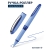 Ручка-роллер Schneider "One Hybrid N" синяя, 0,7мм, игольчатый пишущий узел, одноразовая 183503