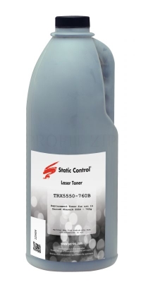 тонер static control trx5550-760b черный флакон 760гр. для принтера xerox ph5550