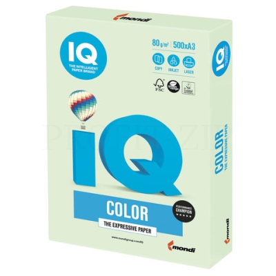 Бумага IQ "Color pale" А4, 80г/м2, 500л. (светло-зеленый)