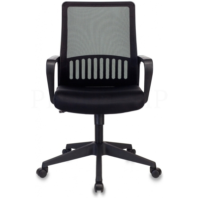 Кресло оператора Бюрократ MC-201, PL, спинка сетка черный, сиденье ткань-сетка черный TW-11, механиз