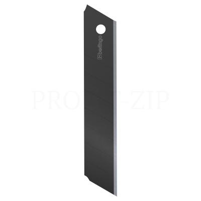 Лезвия для канцелярских ножей Berlingo, 18мм, 5шт., черный цвет, BM4217