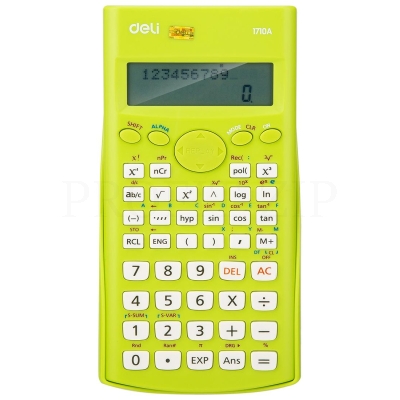 Калькулятор Deli инженерный ,12 разрядов, зеленый E1710A/GRN (ЕГЭ)