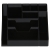 Настольная подставка СТАММ "Каскад", полистирол, черная
