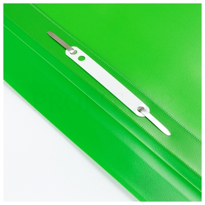 Папка-скоросшиватель пластик. Berlingo, А4, 180мкм, зеленая с прозр. верхом