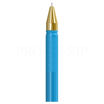 Ручка шариковая Berlingo "xGold" голубая, 0,7мм, игольчатый стержень, грип
