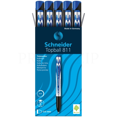 Ручка-роллер Schneider "TopBall 811" синяя, 0,7мм 8113
