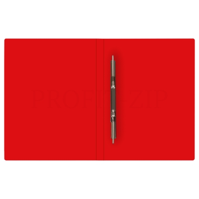 Папка с пружинным скоросшивателем СТАММ А4, 14мм, 500мкм, пластик, красная