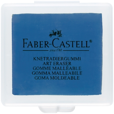 Ластик-клячка Faber-Castell, формопласт, 40*35*10мм, бирюзов./розов./синий