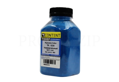 тонер kyocera color tk-5230, c, 100 г, content