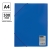 Папка на резинке OfficeSpace А4, 500мкм, синяя